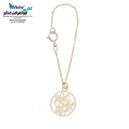 Gold Watch Pendant - Cypress Vine Flower Design-MW0184